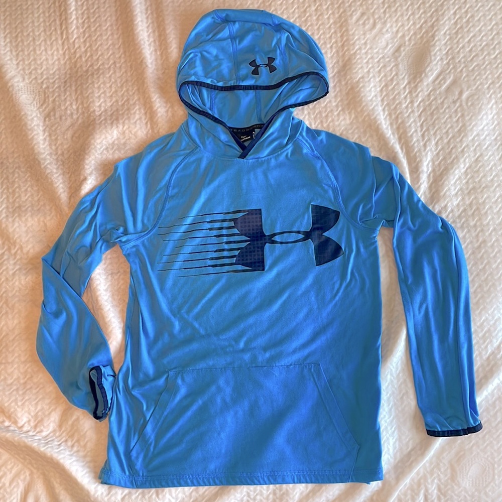 UA Threadborne hoodie long sleeve tshirt YLG